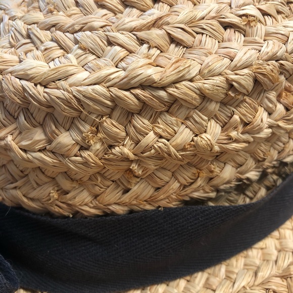Helen Kaminski Classic 5 Bretton Straw Hat Summer Bow Flower Insignia UPF 50+ main image 13